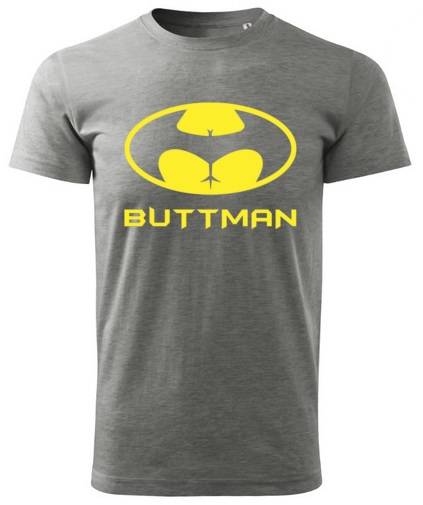 

Męski T-shirt Koszulka Buttman Batman S-xxl Tu XXL