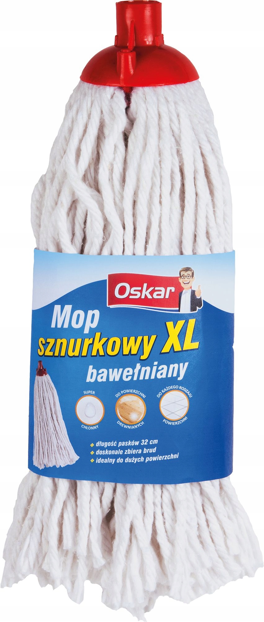 Levně 5X Oskar, bavlněný provázkový mop XL