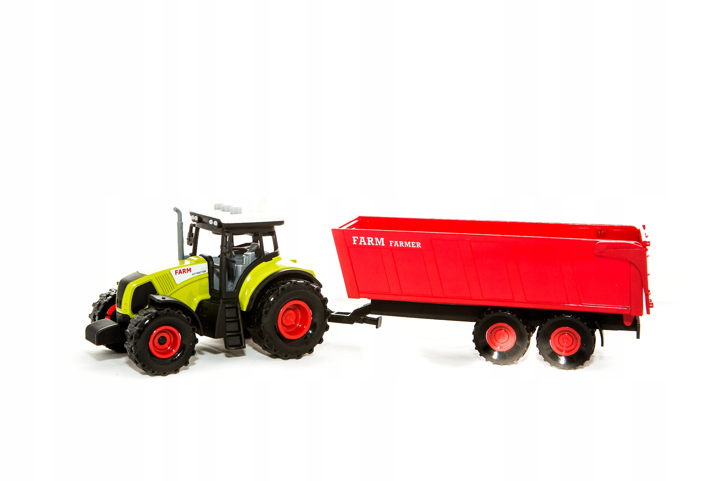 ZESTAW 3 TRAKTORÓW Z PRZYCZEPAMI Światło i Dźwięk Model FT7854