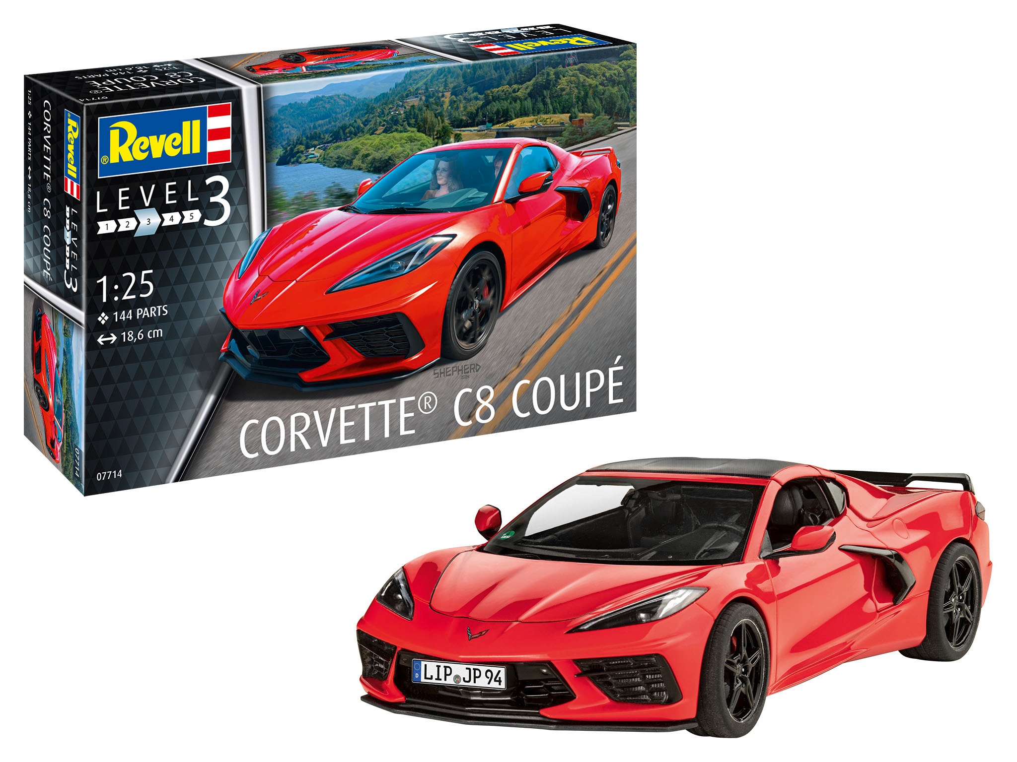 Revell Auto 1/25 Corvette C8 Kupé 07714