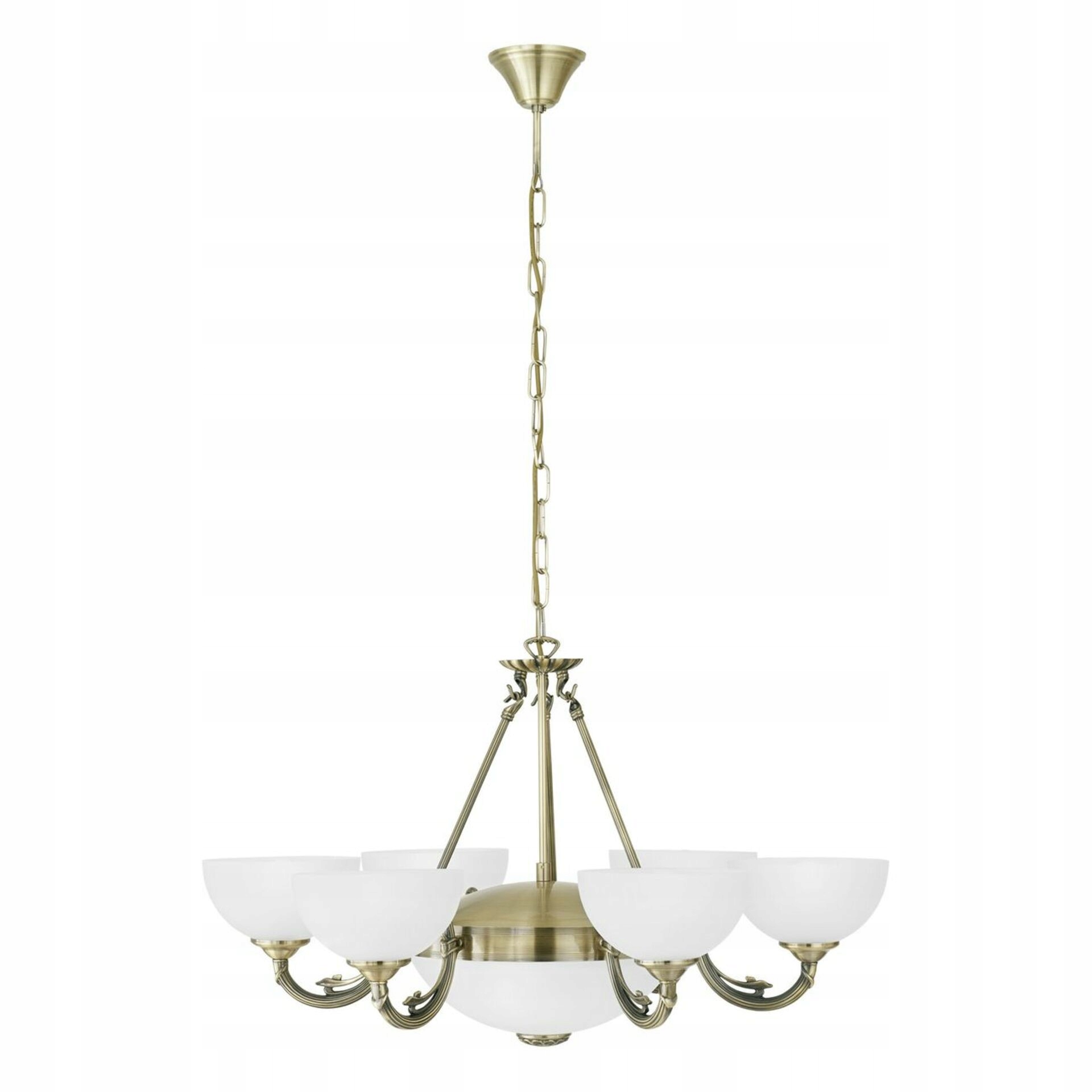 Závěsné svítidlo Eglo Savoy 6xE14/E27 bílá/mosaz 740mm