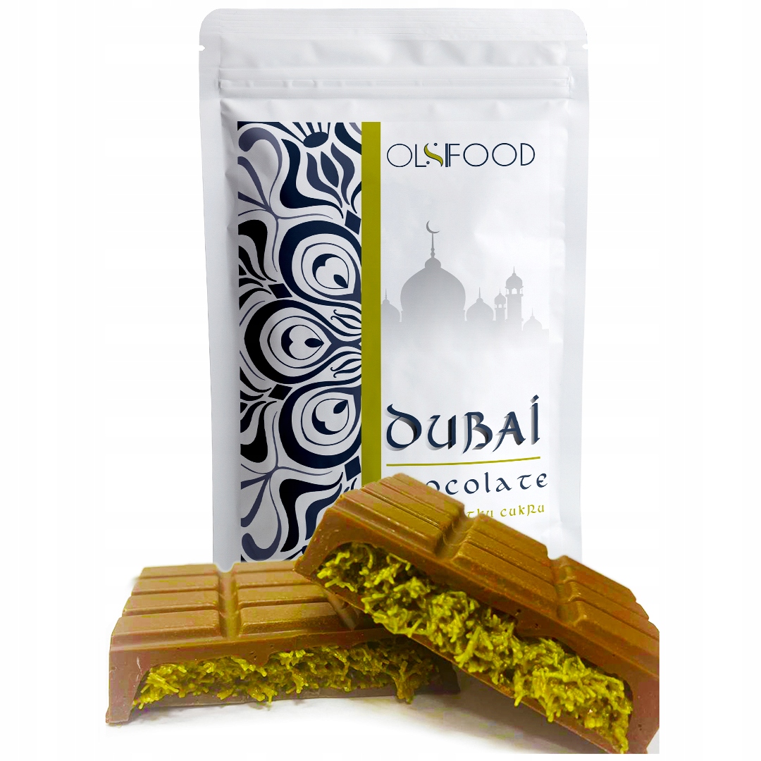 Levně Dubajská Čokoláda bez přidaného cukru!!! Viralová Dubai Chocolate 190 g