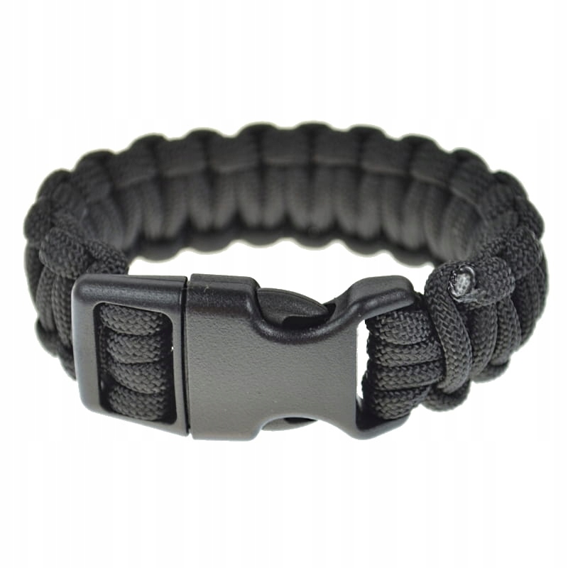Bransoletka Survivalowa Mil-Tec Paracord Czarna Survival S