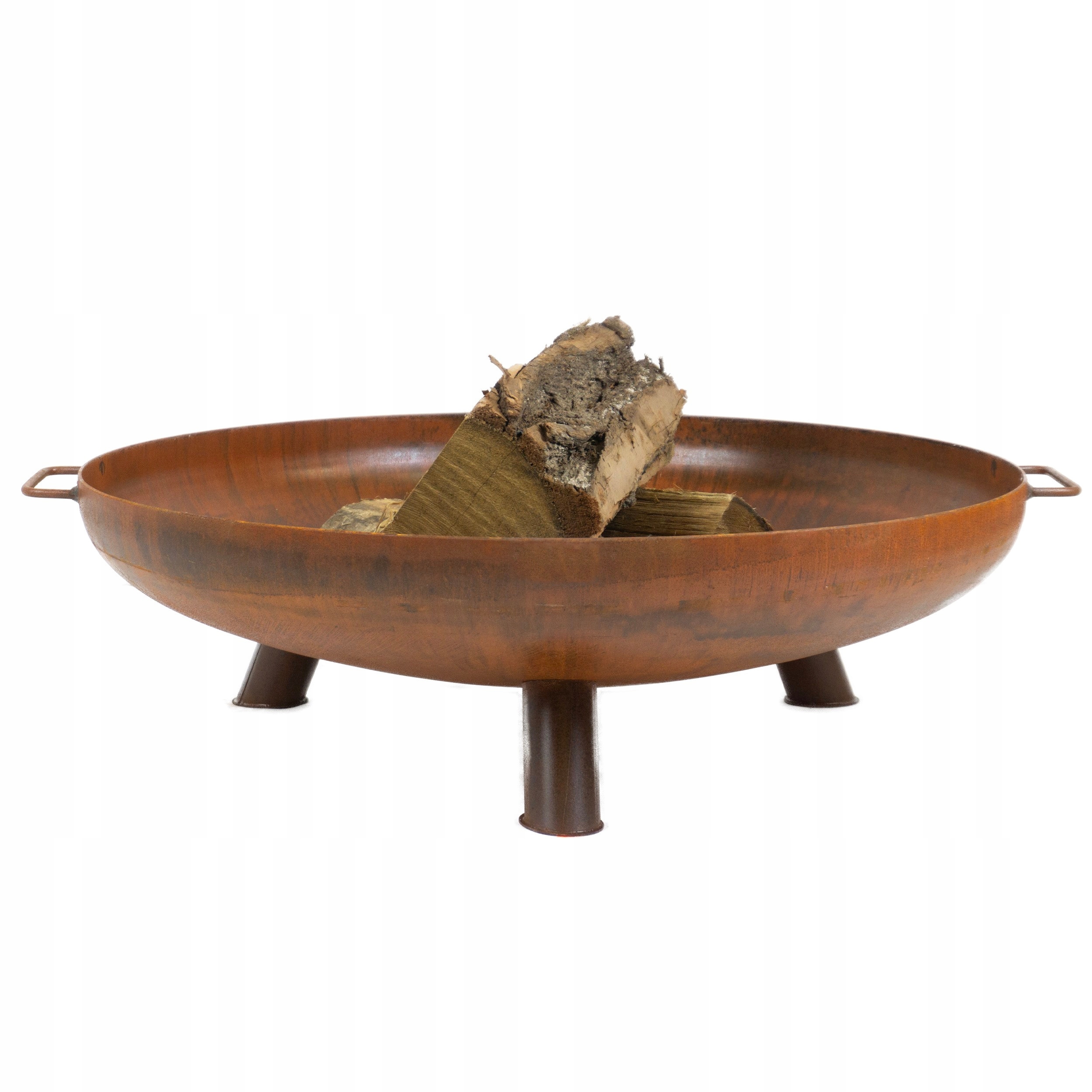 Zahradní ohniště Corten Nohy+Rukojeti 80 cm Gril Ohniště Ocel 3 mm Dárek