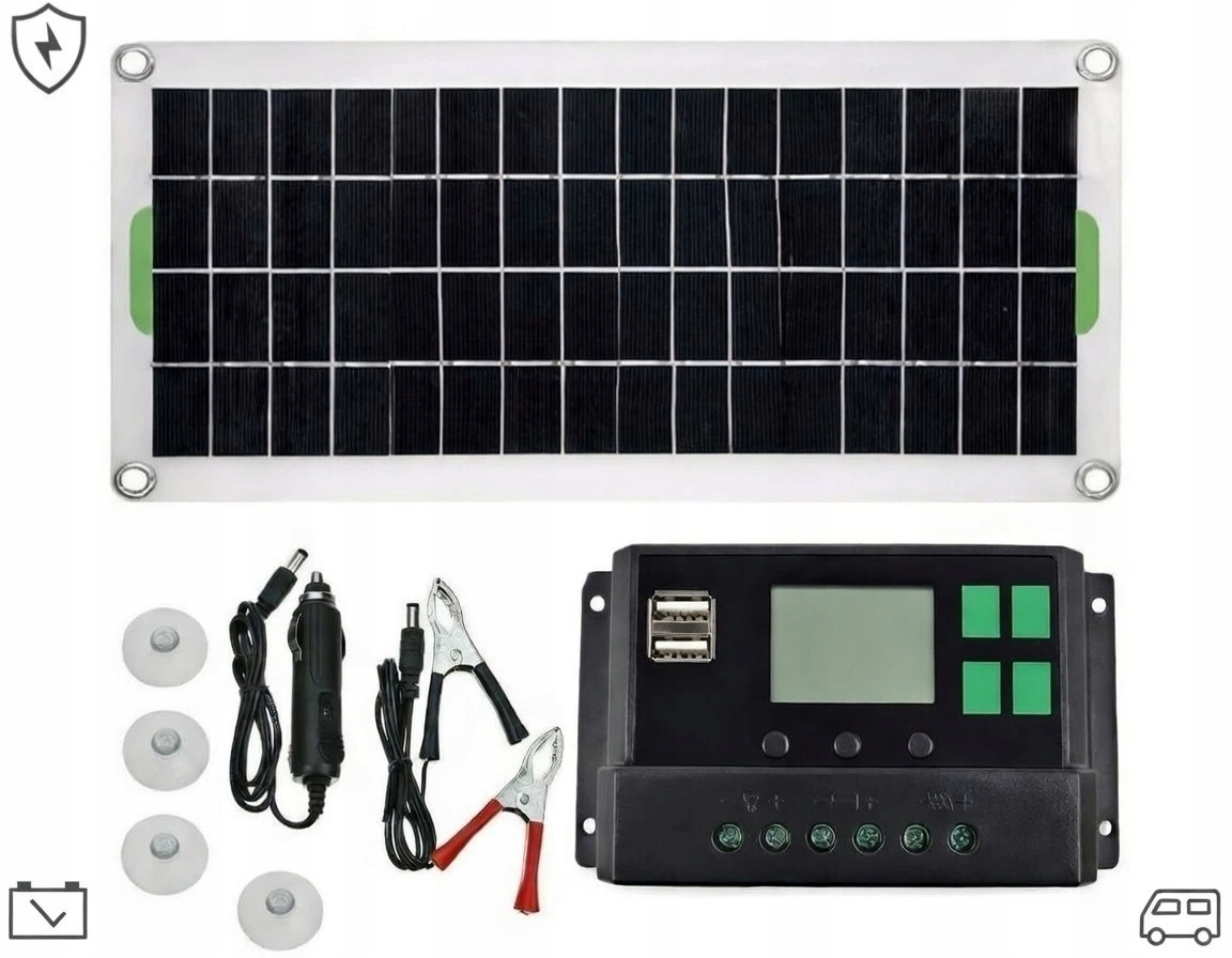 Sada 12V Fotovoltaického Solárního Regulátoru Nabíjení Pro Karavan A Loď