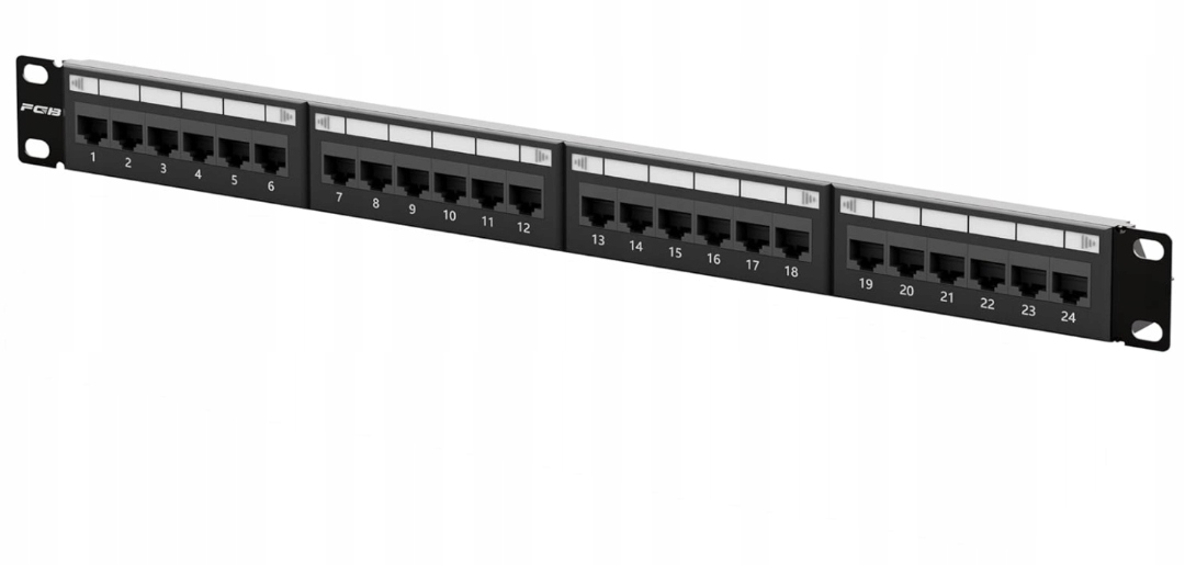 Fgb Cat 7 panelový krosový rozvaděč 24 portů RJ45-19"