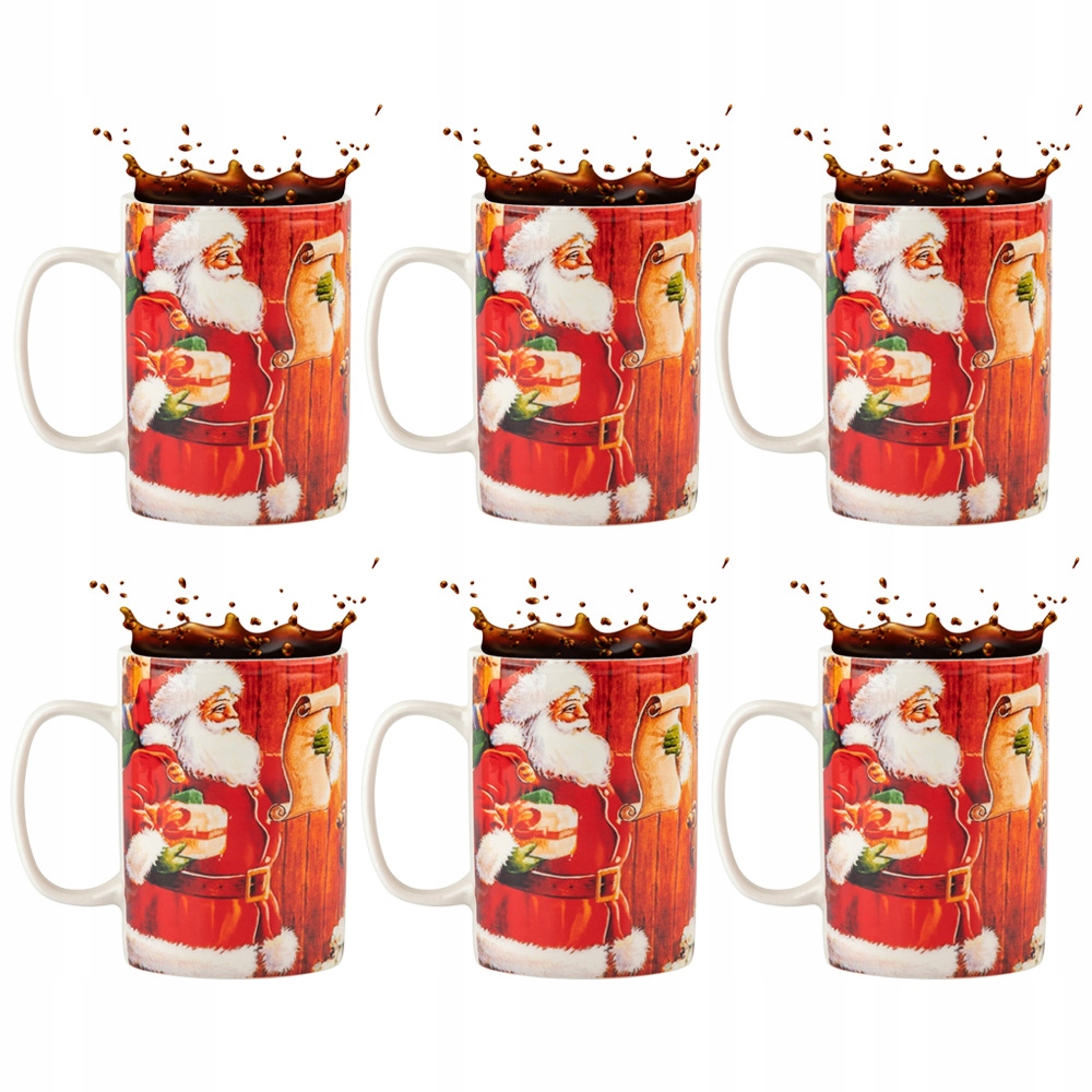 

Kubki Zestaw Kubków z Mikołajem 300ml