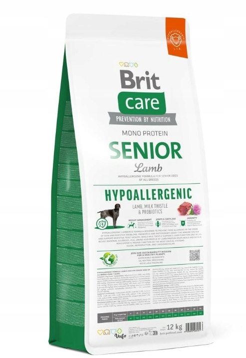 Brit Hypoallergenic Senior Lamb karma dla psa 12kg