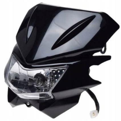 Lampa Przednia z Owiewką Wm 280x275mm do Motocykli Quadów Żarówka H4 12V