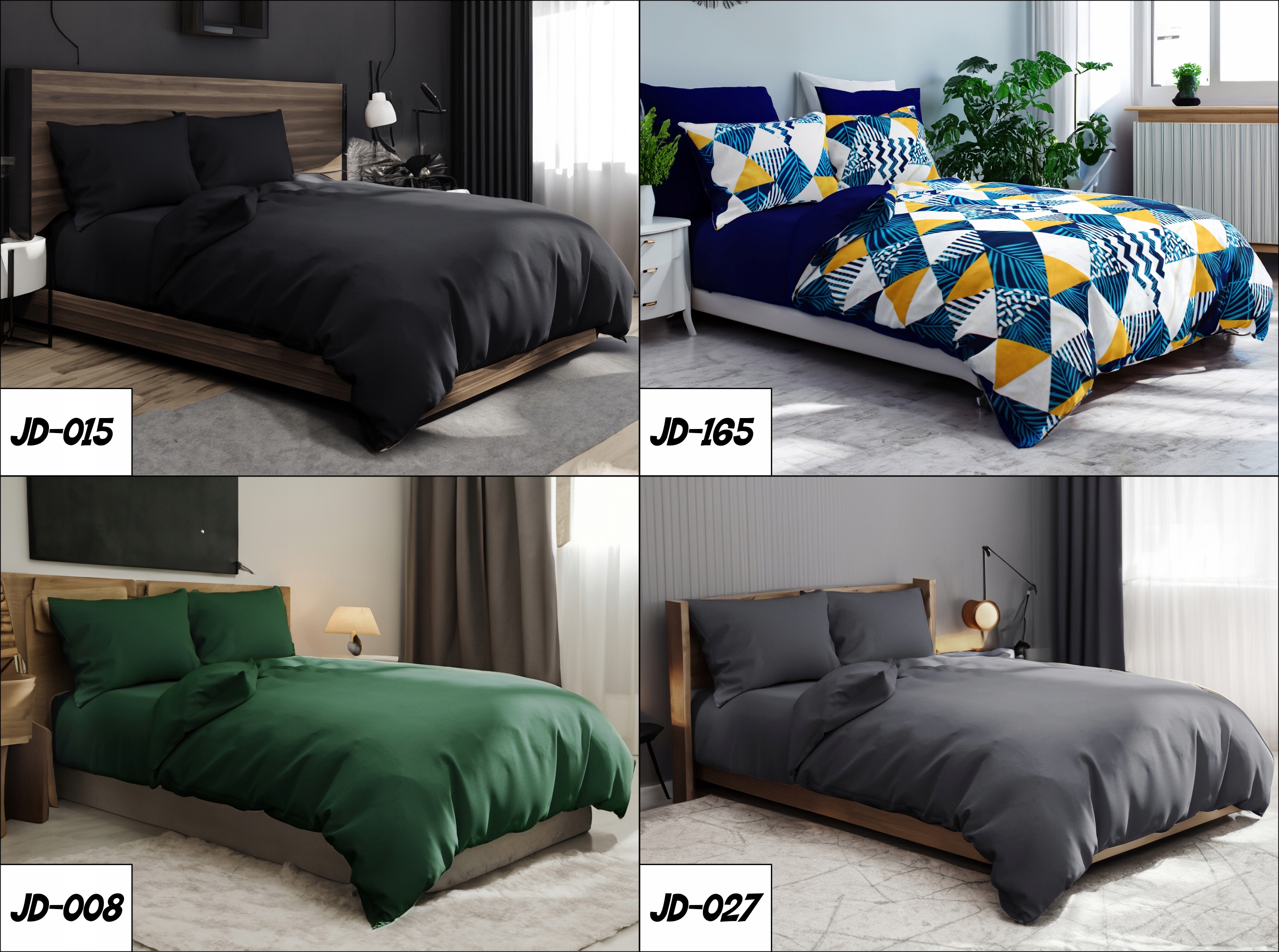 NOWOCZESNY KOMPLET POŚCIELI 200x200 DWUSTRONNA POLSKA POŚCIEL MODERN Stan opakowania oryginalne