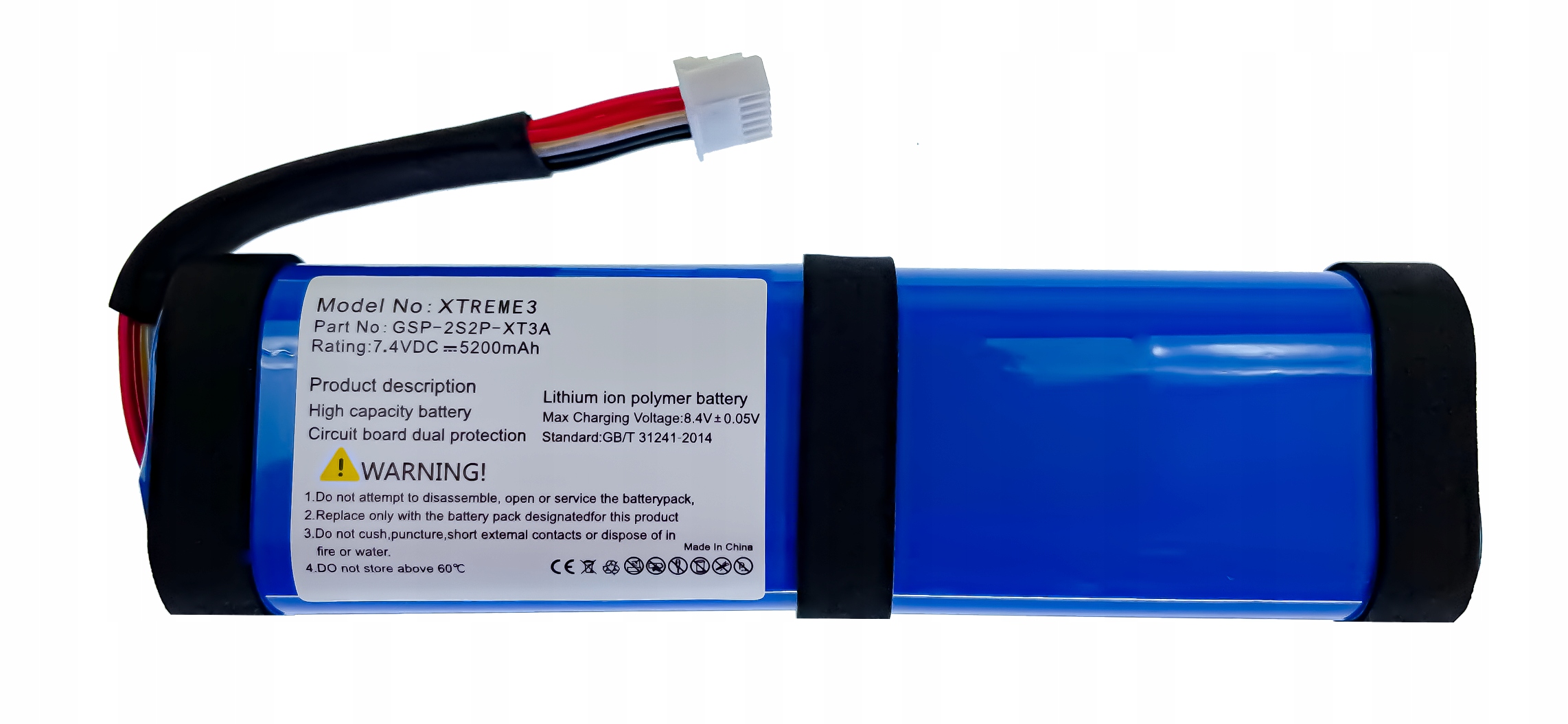 Nová baterie GSP-2S2P-XT3A Akumulátor 5200 mAh pro reproduktor Jbl Xtreme 3