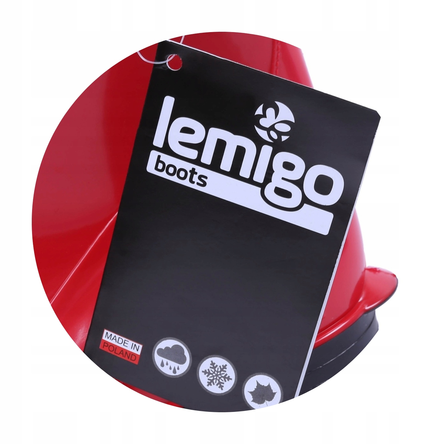 Szare, krótkie kalosze LEMIGO 40 EU Materiał zewnętrzny guma