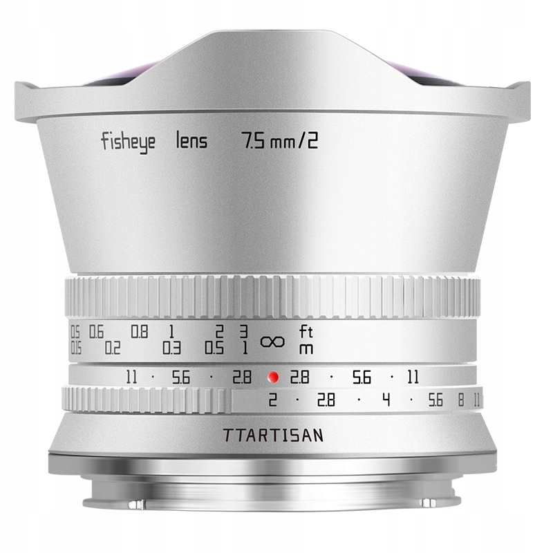 TTArtisan 7.5 mm F2 Fisheye Nikon Z stříbrný