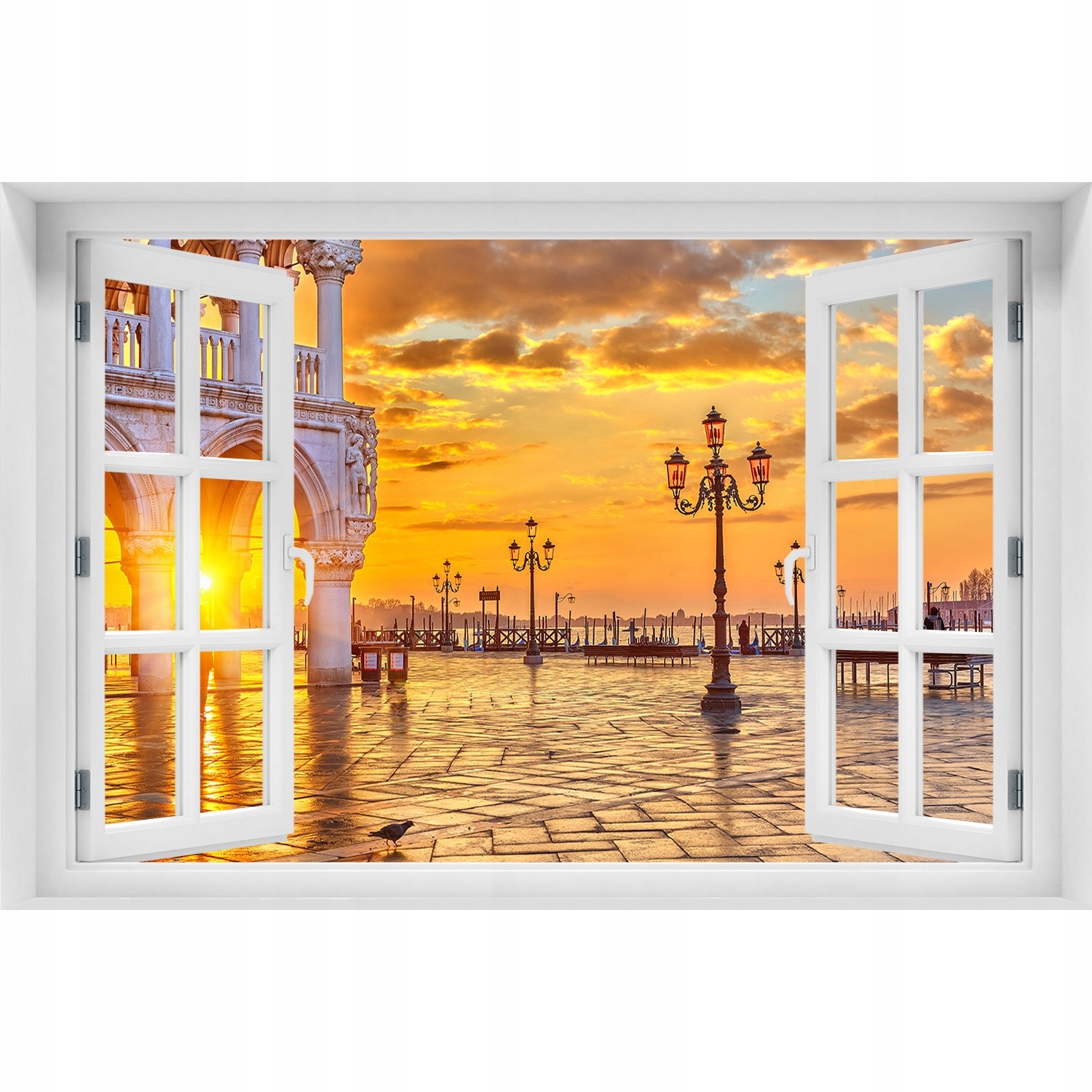 

Naklejka na ścianę 3D Okno Wenecja Włochy 150x100