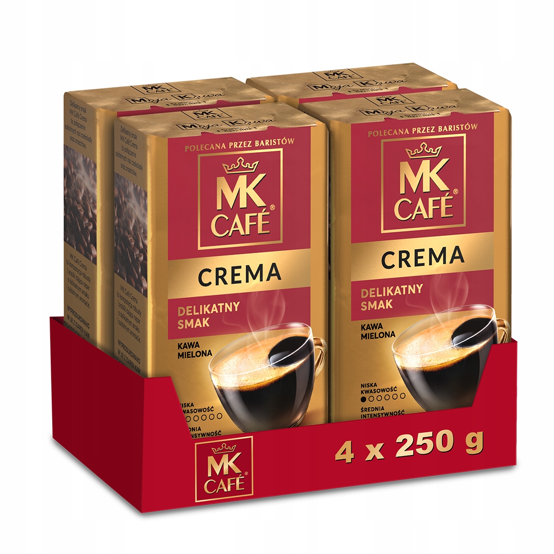 Levně Mletá káva Mk Cafe Crema 4x250 g