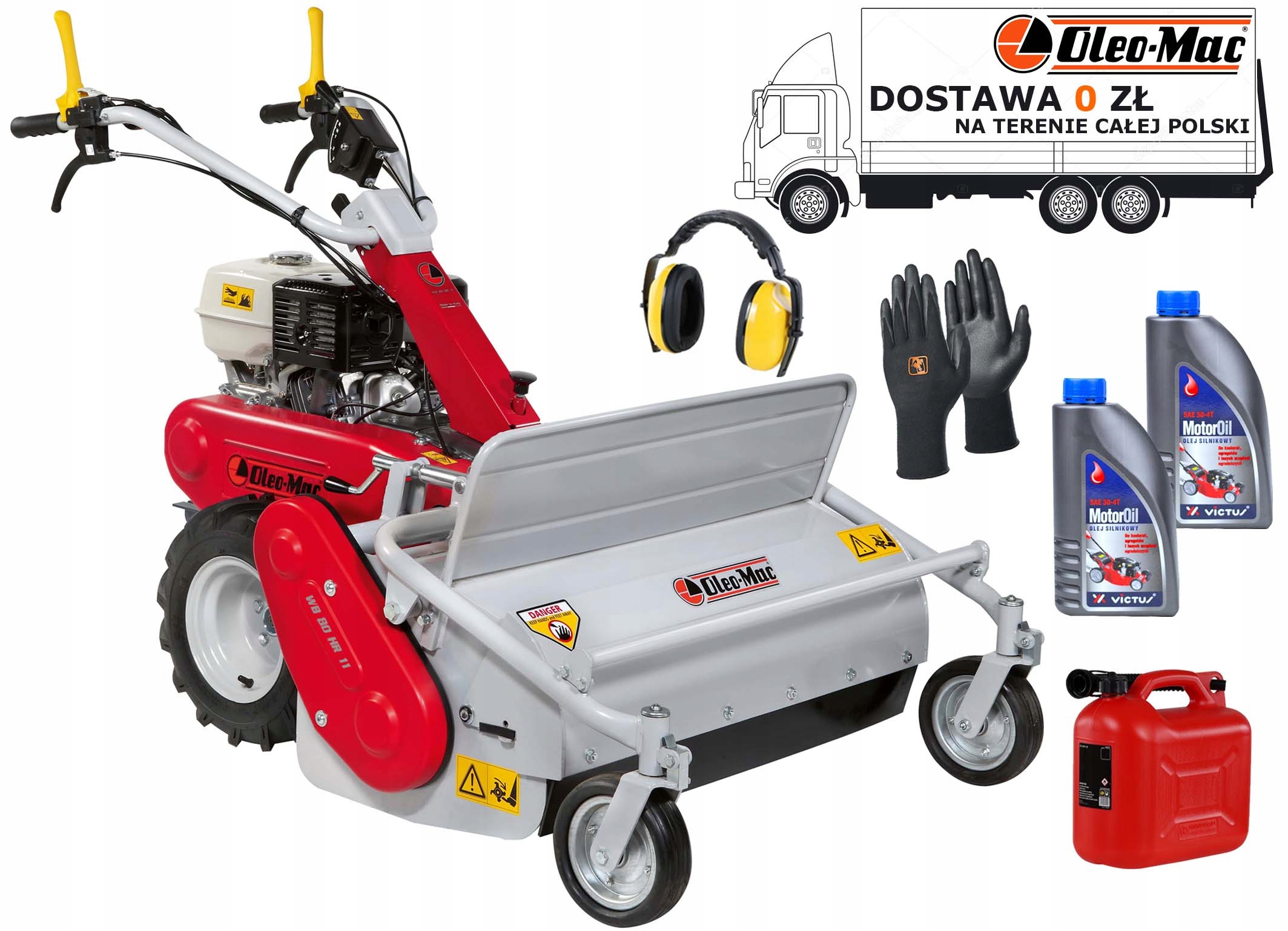 Kosiarka Bijakowa Do Zarośli Mulczer Oleo-mac Wb 80 HR11 Honda GX340 10,7KM