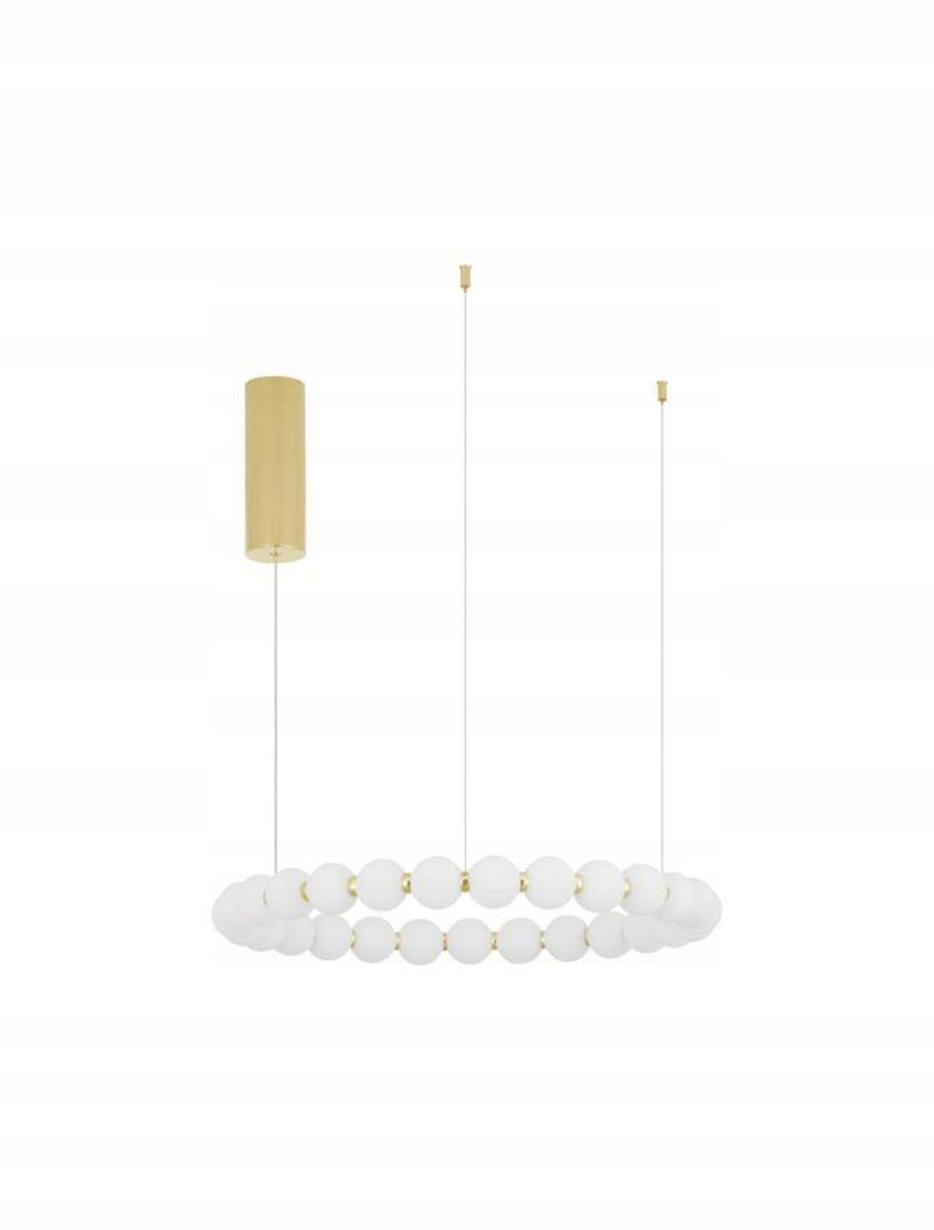 Nova Luce závesné svietidlo Perla zlatý kov a opálové sklo Led 54W 230V 3000