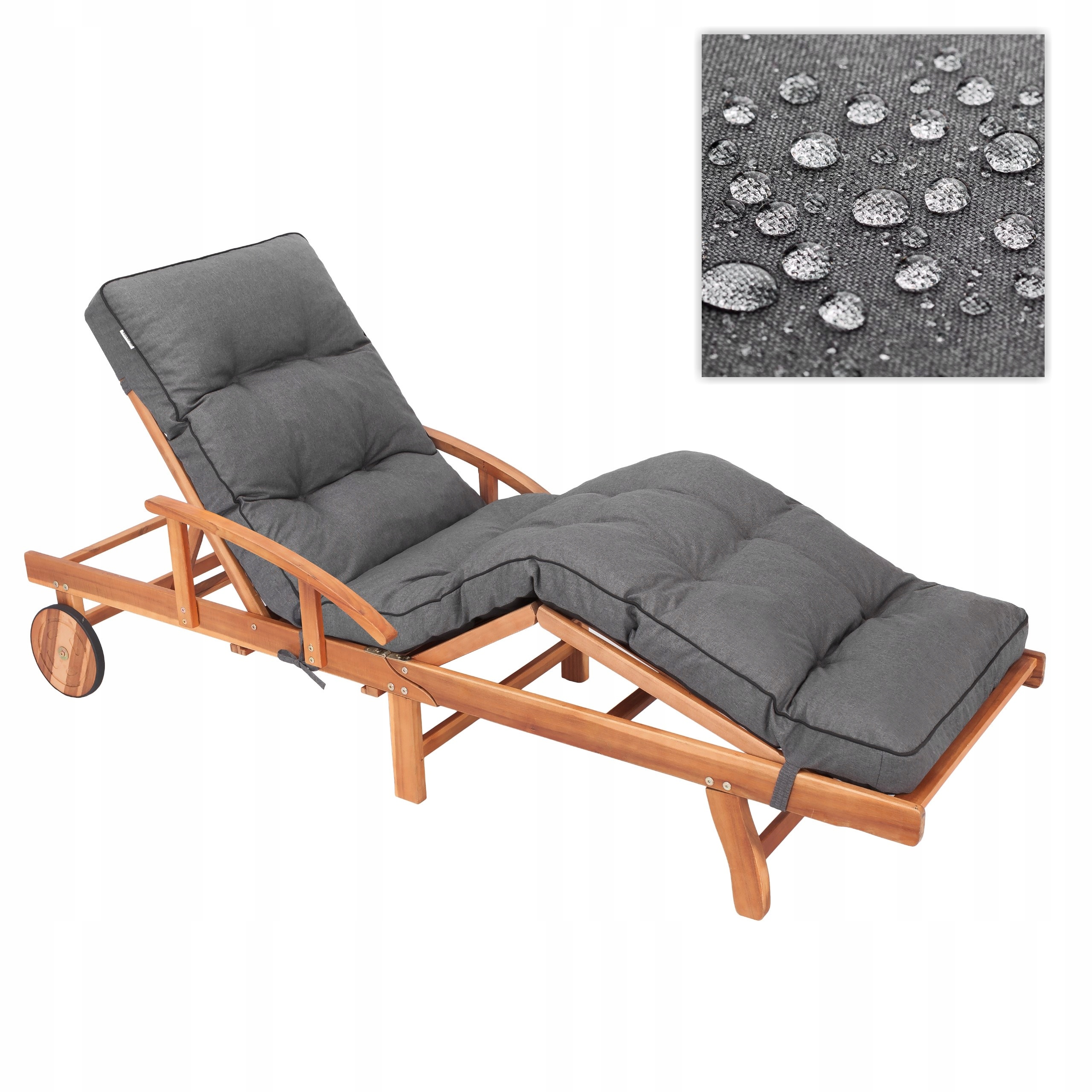 Poduszka Na Leżak Ogrodowy długi, Poducha wodoodporna na fotel ławkę 200x55