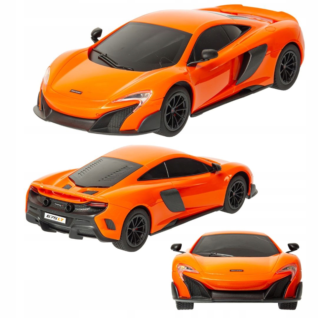 Dálkově ovládané auto McLaren 675LT Rc 1:18 oranžové Rc