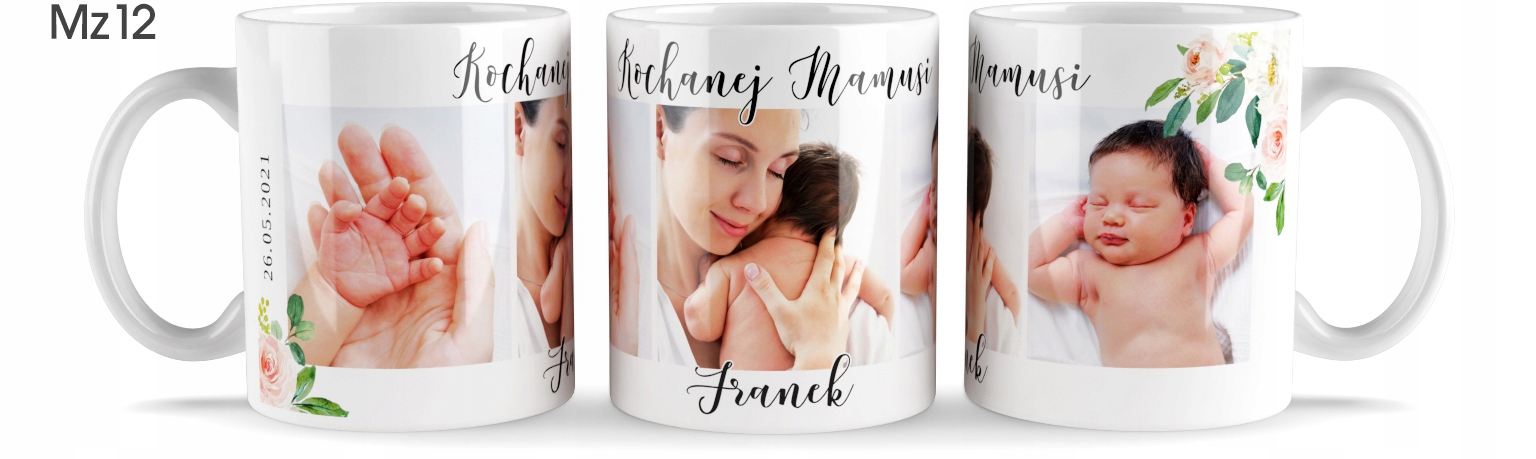 foto KUBEK ZE ZDJĘCIEM prezent na DZIEŃ MAMY TATY OJCA Informacje dodatkowe możliwość mycia w zmywarce Własne zdjęcie Własny napis