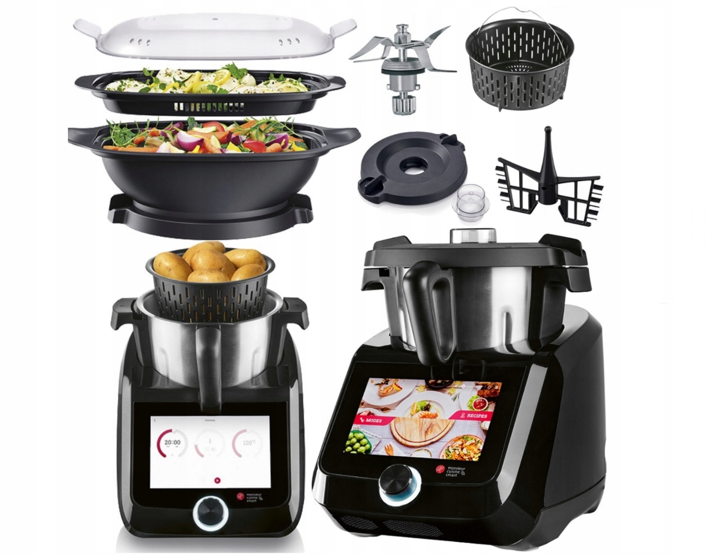 Najnowszy Robot Monsieur Cuisine Smart 8 1200W Lidlomix Wifi Zestaw