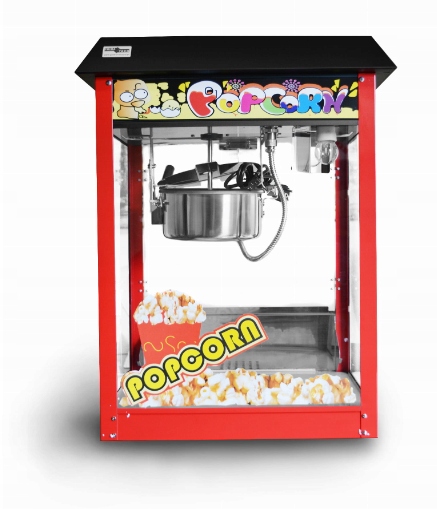 ZESTAW MASZYNA DO POPCORNU duża kinowaTOREBKI NA POPCORN 22x10cm 1,44kW Marka MatMay