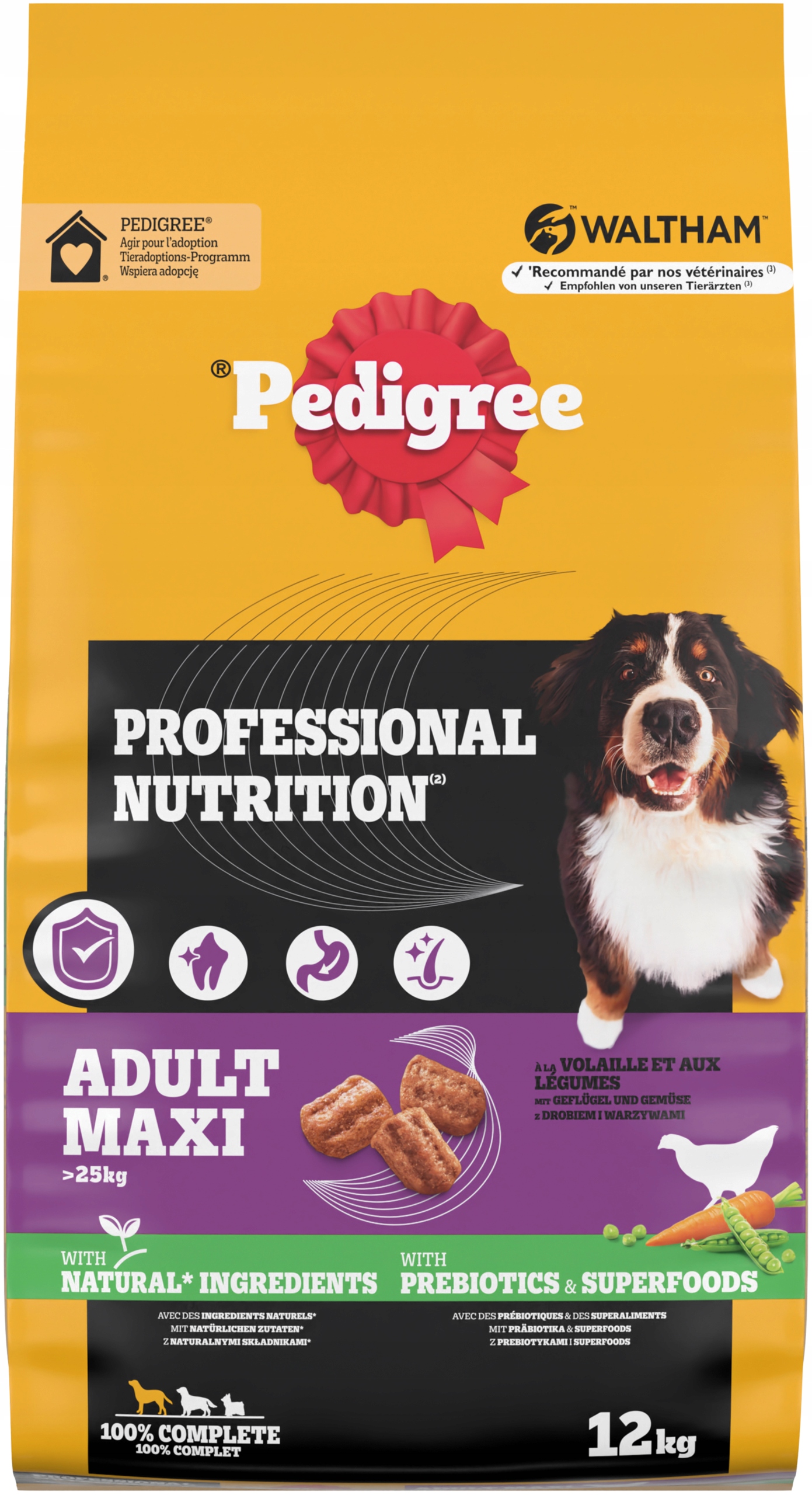 Pedigree Sucha Karma Dla Psa Adult Maxi Professional Z Drobiem 12KG