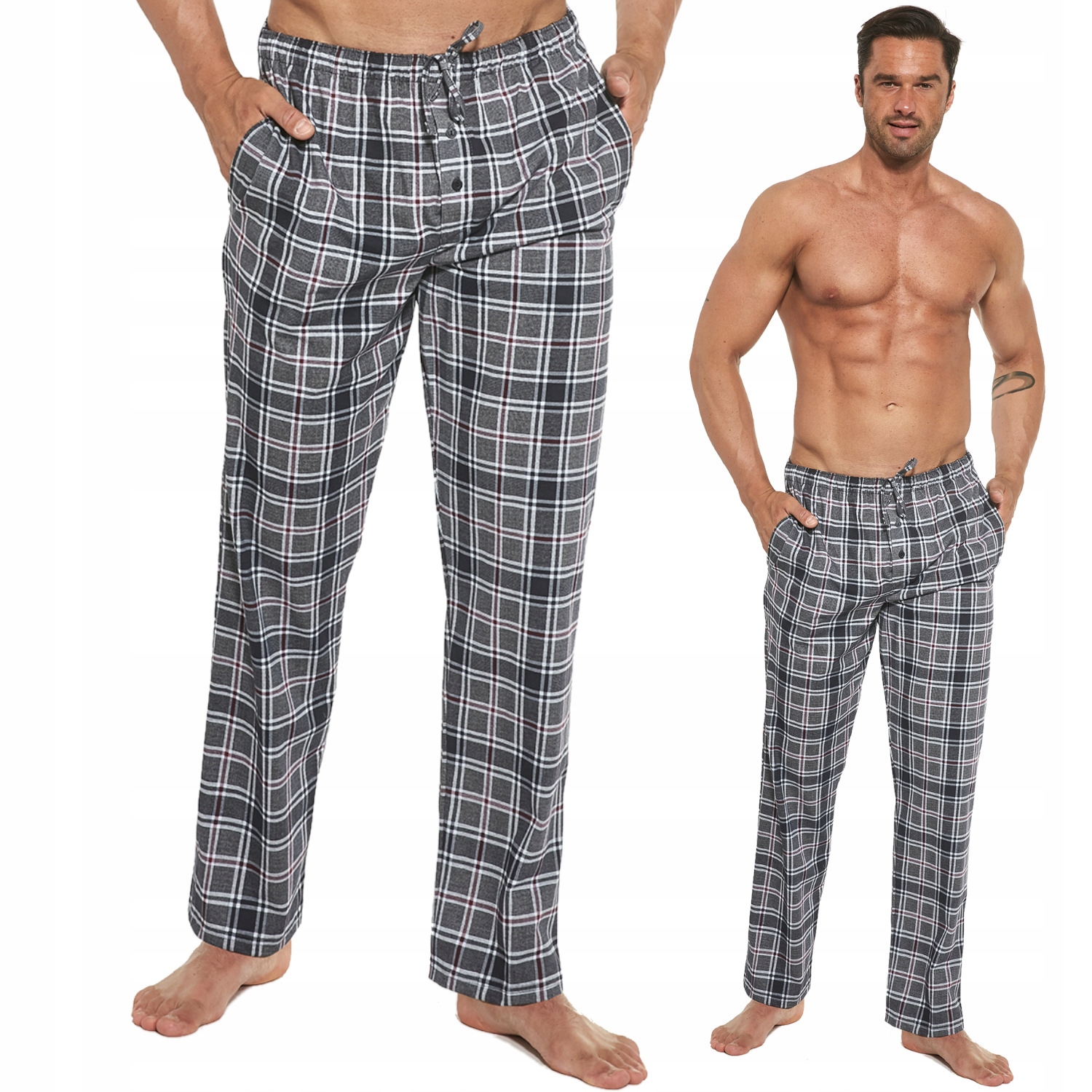 

Cornette spodnie męskie od piżamy 691/34 krata