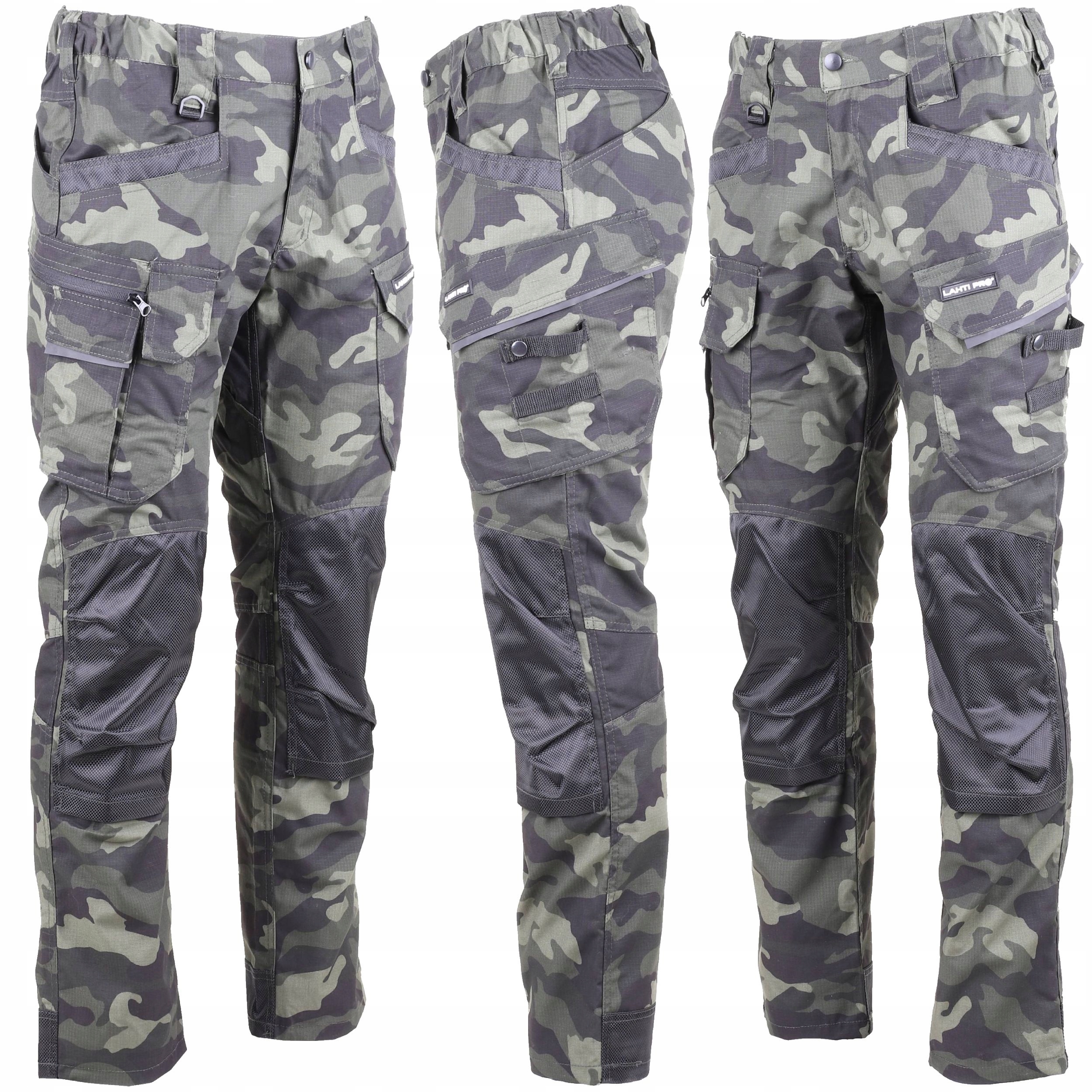 

Spodnie Robocze Bojówki Slim Fit Moro r XXL