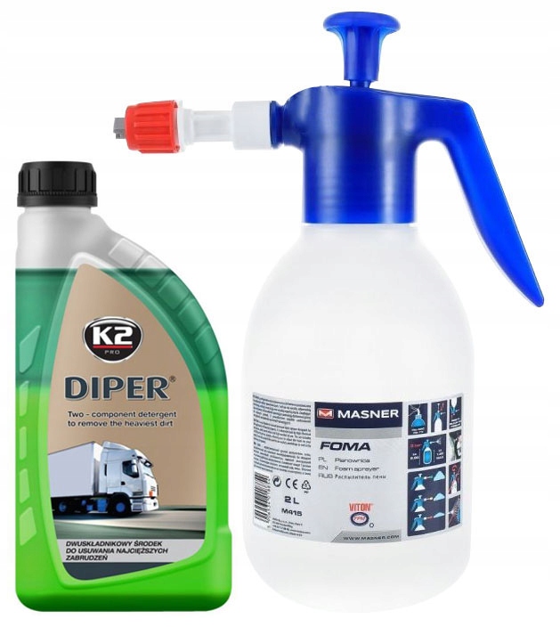 

K2 Diper Mocna Aktywna Piana 1L Pianownica 2L