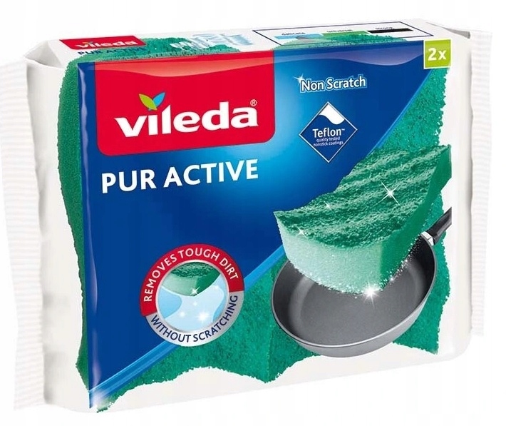 

Vileda Zmywak Gąbka do naczyń Pur Active 2szt 0257