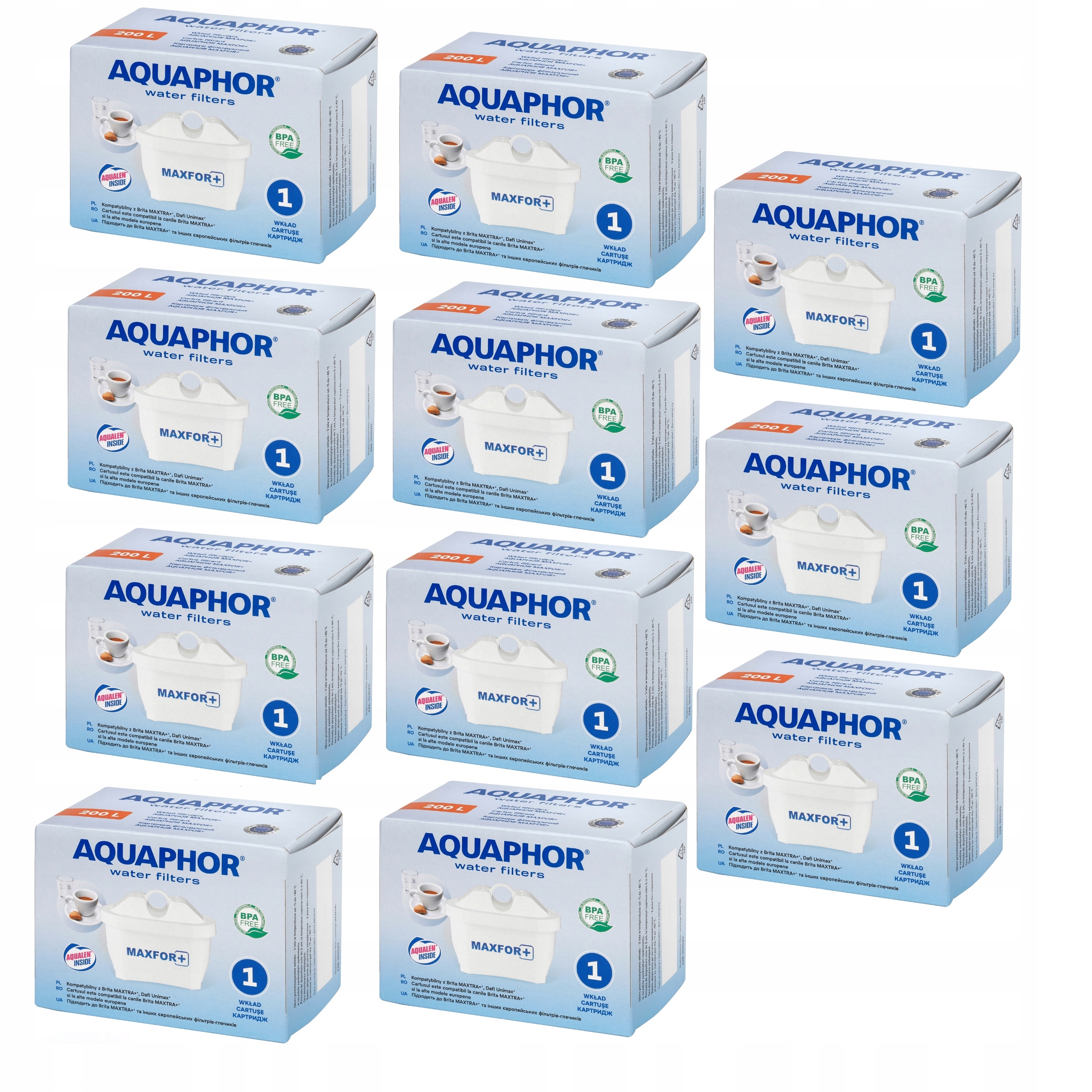 Oryginalne Filtr do wody Aquaphor Maxfor+ 11 szt