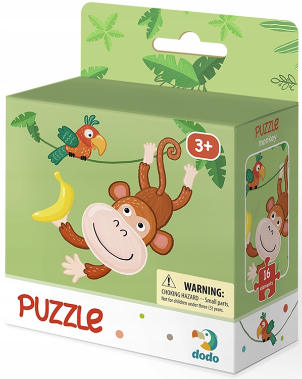DODO Puzzle Małpka 16 Elementów DOP300164 +3 Lata