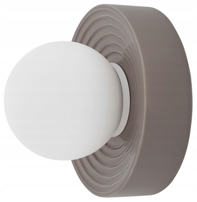 Nowodvorski Nástenná Lampa 11750 Nástenná Hnedá Clay S Brown Sklo Keramika