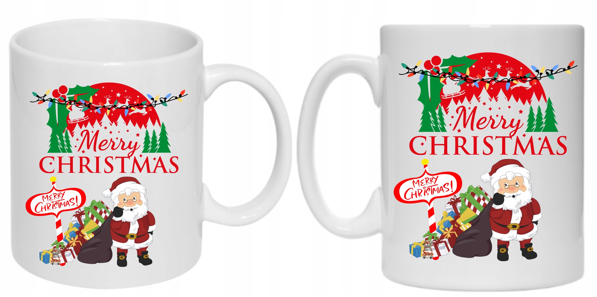 KUBEK PREZENT KAWA MERRY CHRISTMAS WESOŁYCH ŚWIĄT Pojemność 330 ml