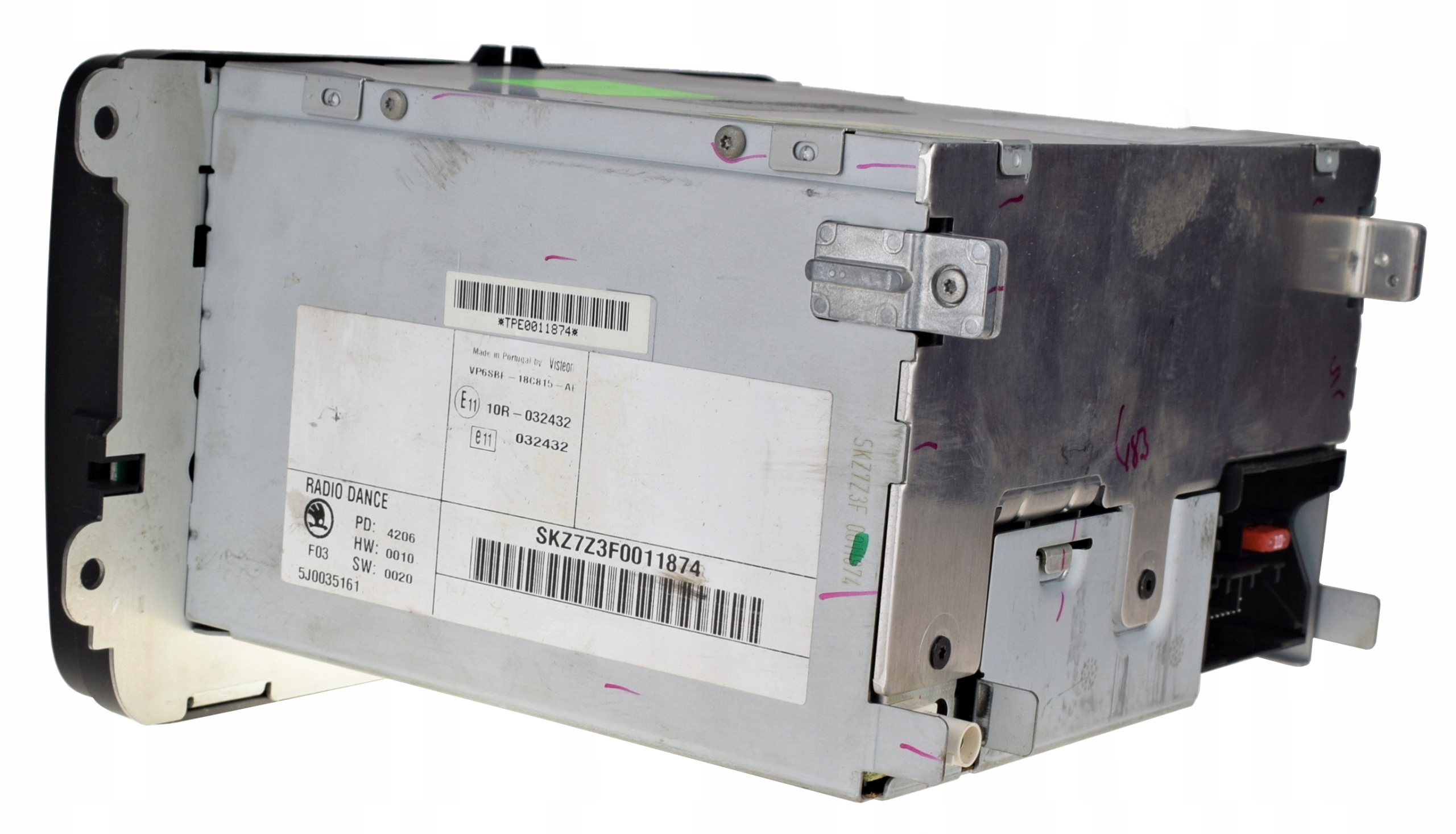 ORYGINALNE RADIO DANCE CD SKODA FABIA II ROOMSTER Part manufacturer Skoda OE