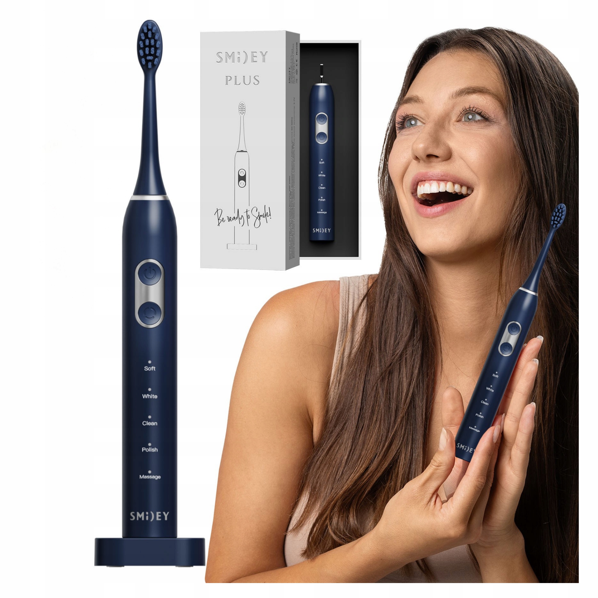 Szczoteczka Soniczna Do Zębów Smiley Plus Elektryczna Szczoteczka Soft Pro