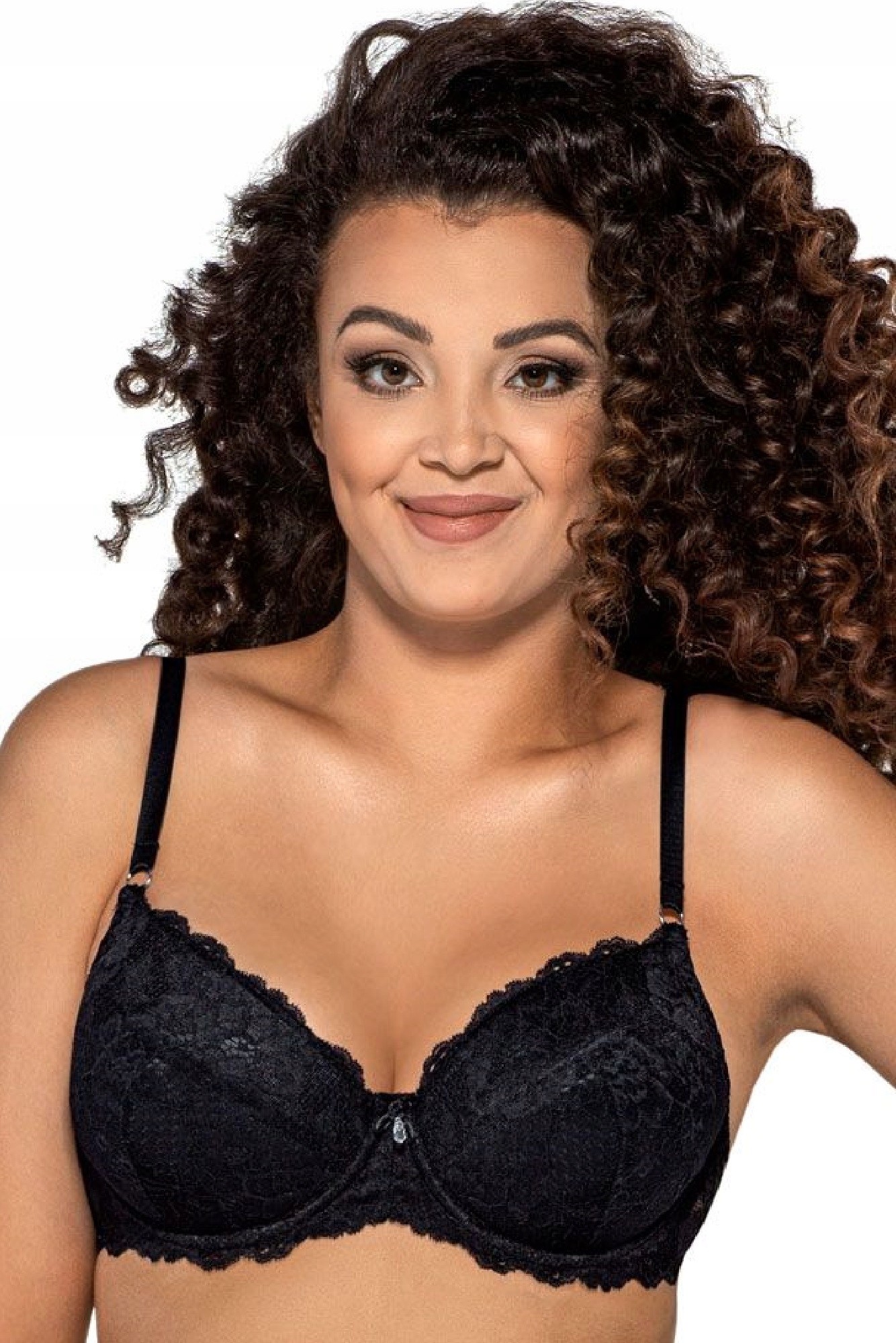 Ava Biustonosz Push-up 1970 Koronkowy Czarny 70B