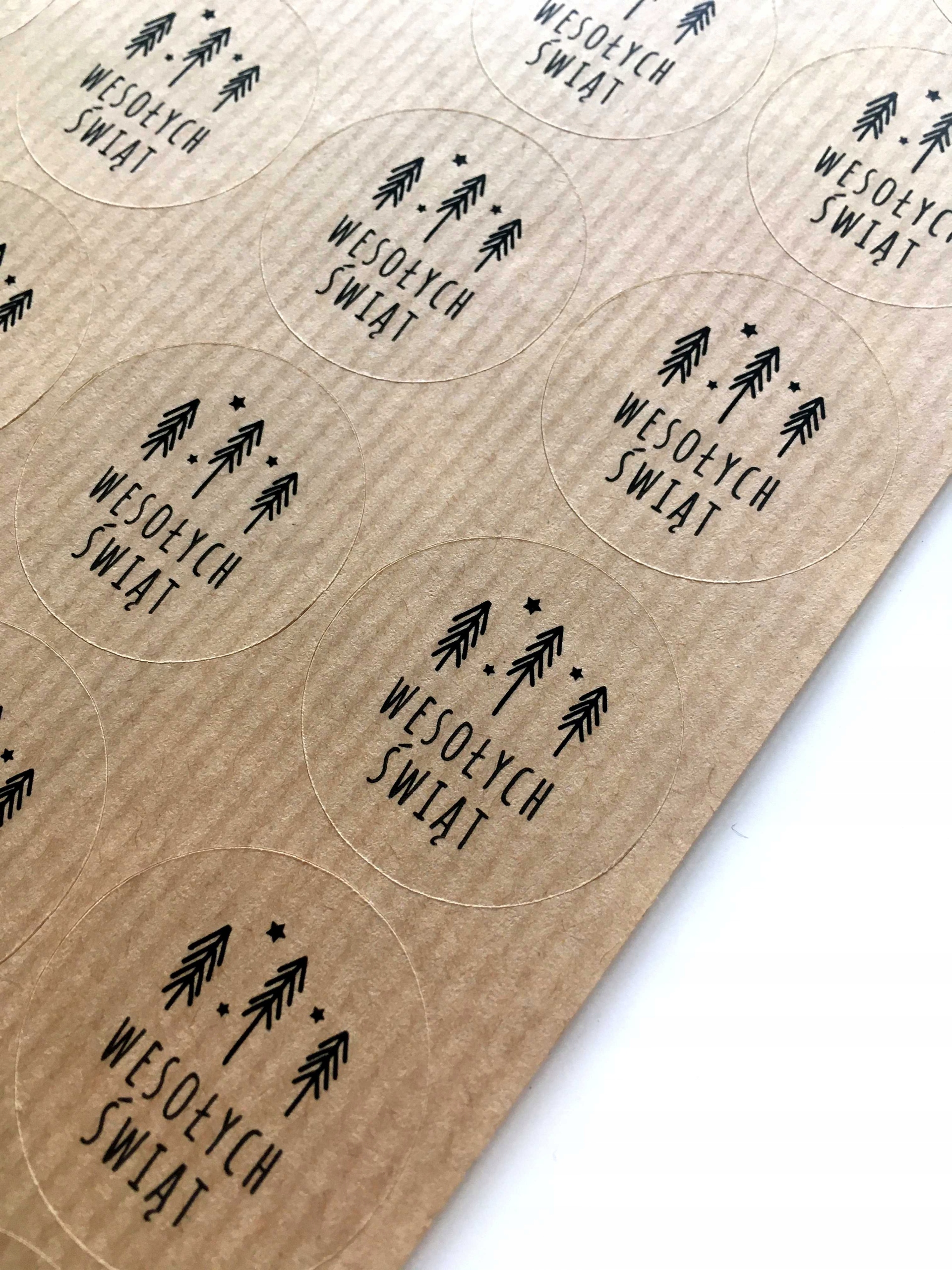 

Naklejki świąteczne 3 cm ekologiczne 50 szt