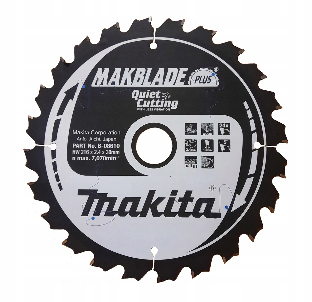 Makita Kotoučová Pila 216x30x24z Makblade Plus Dřevo MB-08610