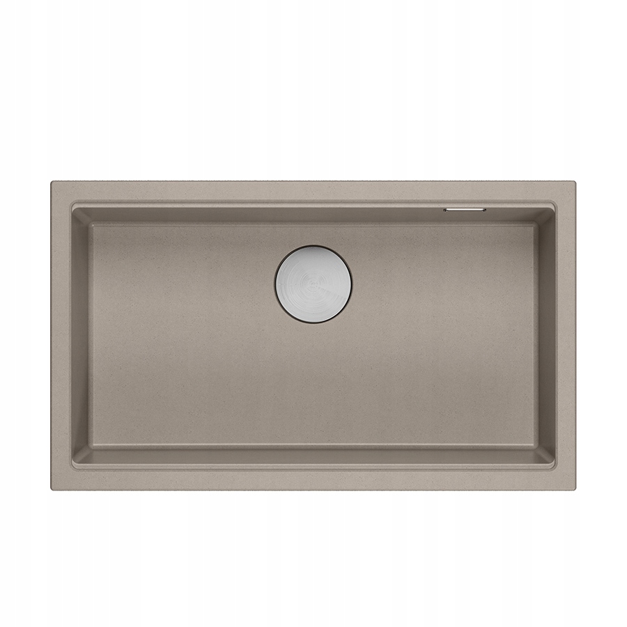 Quadron Logan 110 Jednokomorový drez 76x44x23,5 cm Sivý Sifón Oceľ