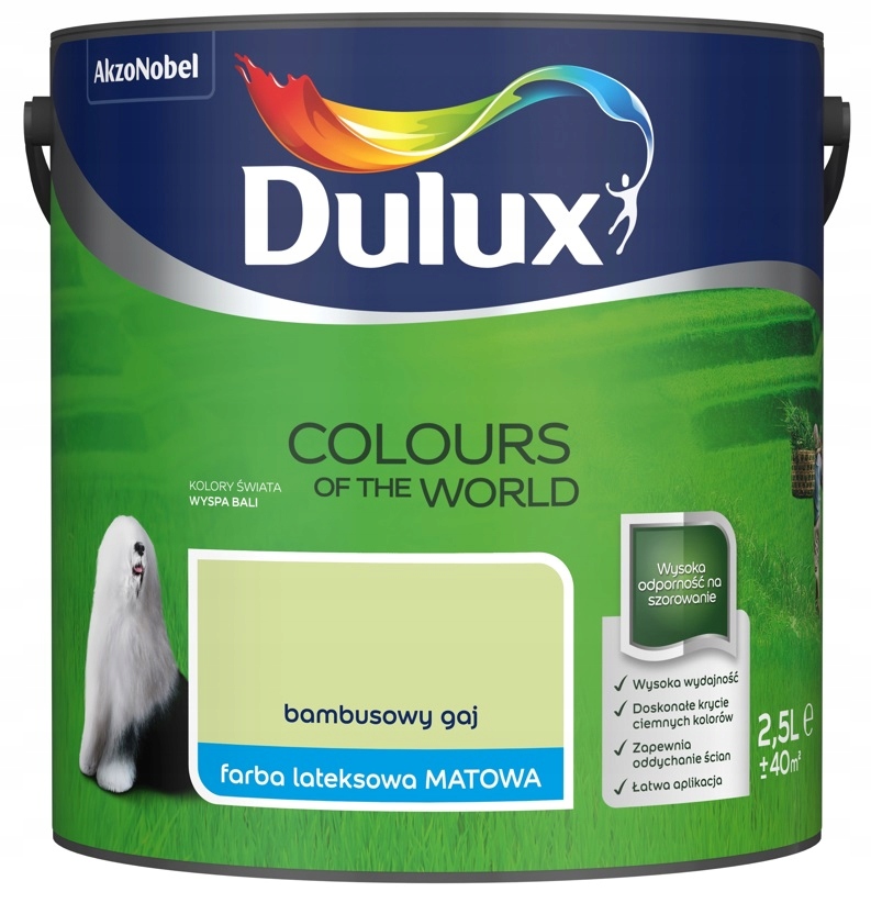 

Farba Dulux Świata- bambusowy gaj, 2.5l