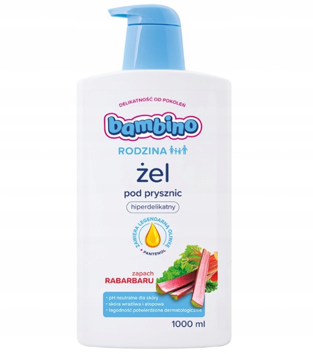

Żel pod prysznic Bambino Rodzina Rabarbar 1000ml