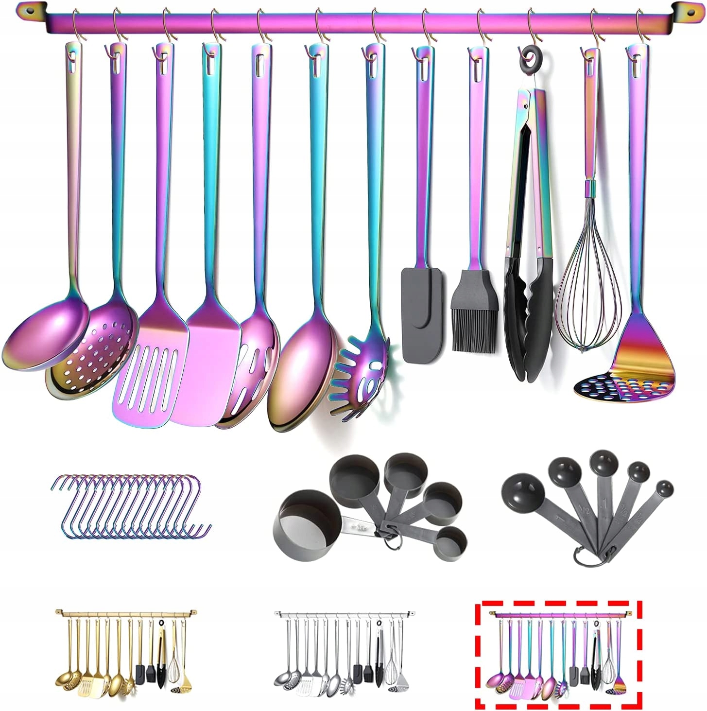 

Przybory Kuchenne Zestaw 37EL Opal Metal Silikon