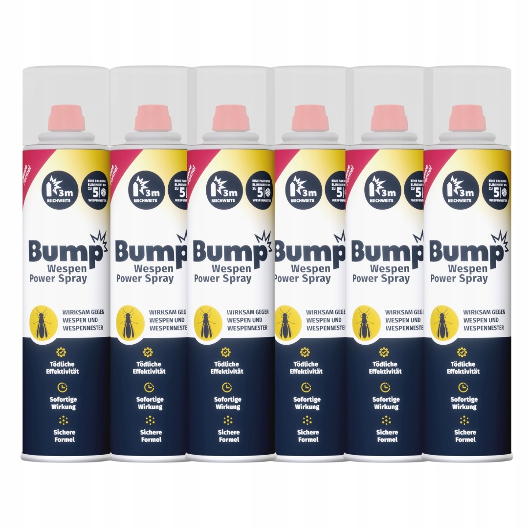 Bump Wespen Spray Přípravek na vosy a sršně na hnízda 300 ml x 6