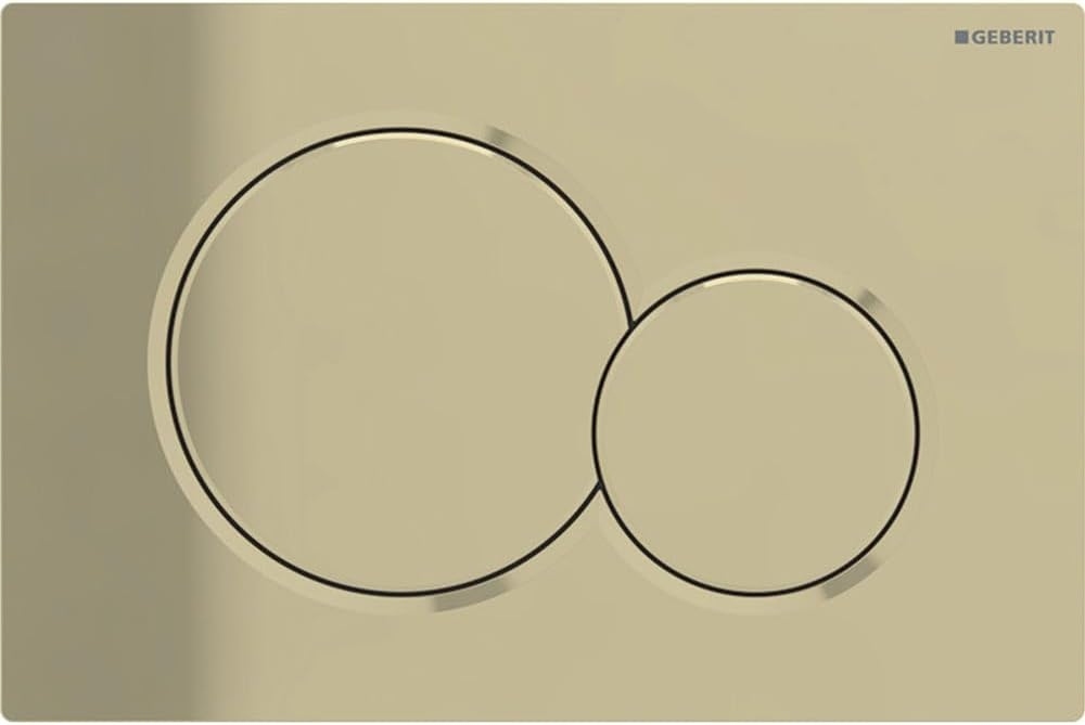 Geberit Sigma 01 Przycisk przedni spłukjacy do UP300 24,6x16,4 edelmessing