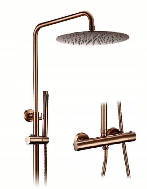 Kúpeľňová batéria Medená Mat sprchová Termostat Premium