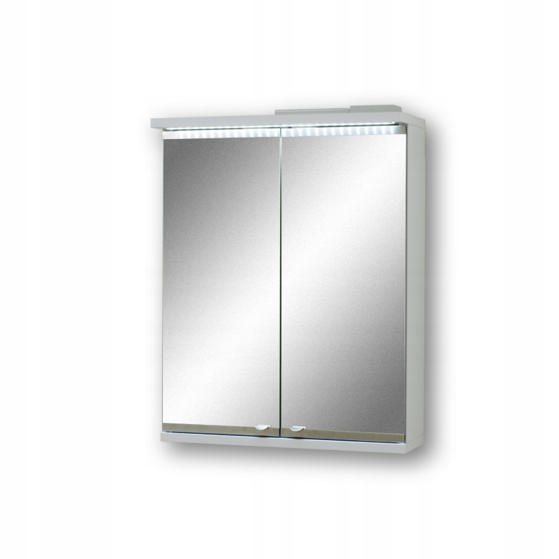 

Szafka do łazienki biała, z lustrem, Led, 60cm