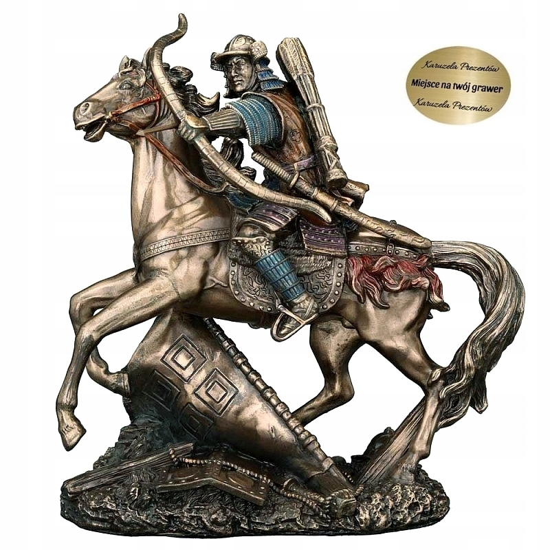 Figurka Samuraj Japonsky Rytier Lucznik Na Koni V Boji Darček