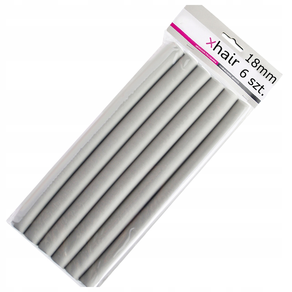 

Wałki do włosów papiloty lateksowe 18mm 6szt./op.